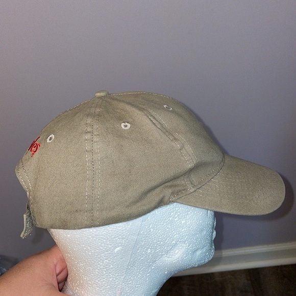Barco Uniforms Bojangles Cotton Tan Embroidered Hat Cap - Picture 4 of 15